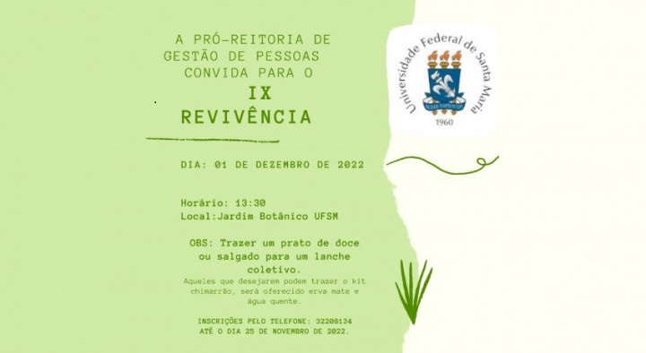 IX Revivência ocorre em dezembro, após dois anos sem o evento